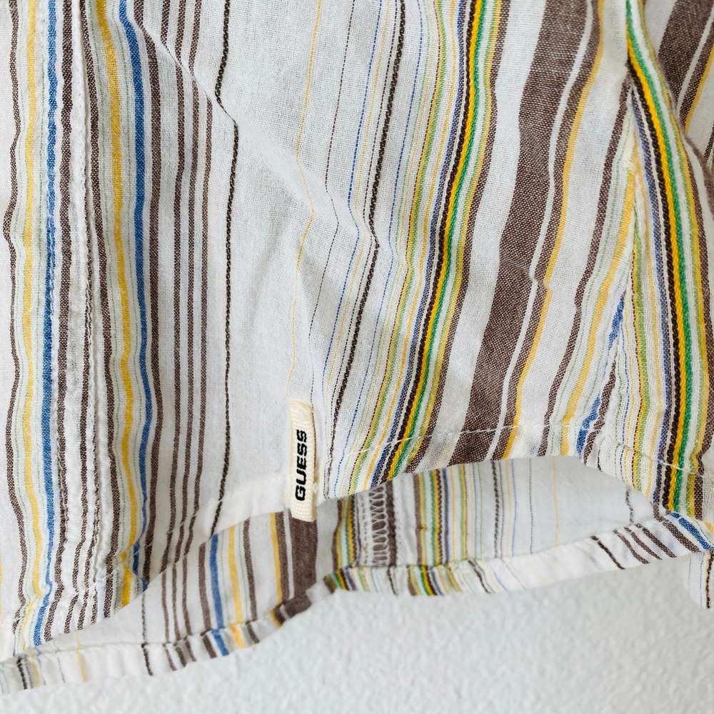 Vintage guess jeans striped western button down - Picture 5 of 6